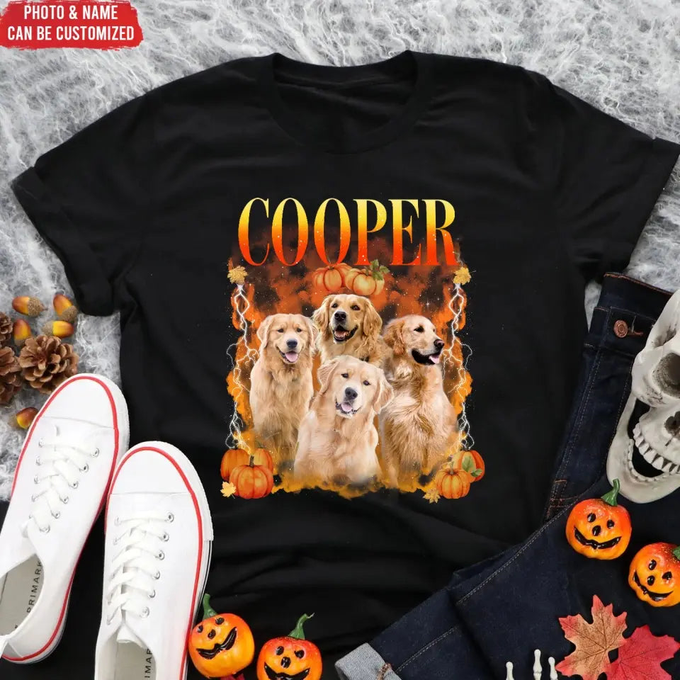 Fall Dog Bootleg - Personalized T-Shirt, Gift for Dog Lover, Fall Gift - TS47YV