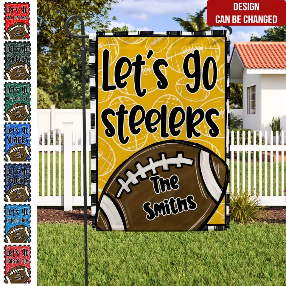 Custom Team Football Season - Personalized Garden Flag, Football Fan Gift - GF52YV