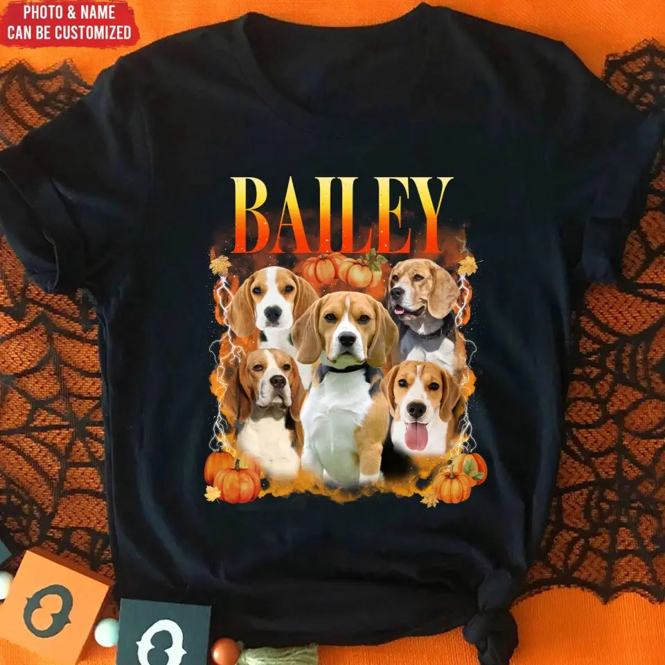 Fall Dog Bootleg - Personalized T-Shirt, Gift for Dog Lover, Fall Gift - TS47YV