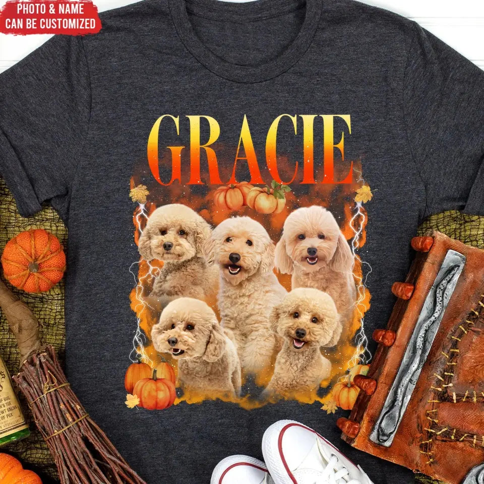 Fall Dog Bootleg - Personalized T-Shirt, Gift for Dog Lover, Fall Gift - TS47YV