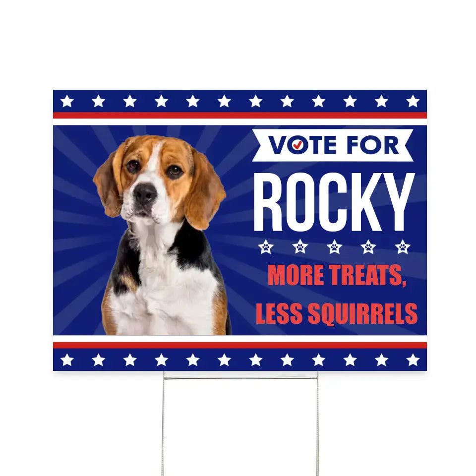 Vote For My Pet 2024 - Personalized Yard Sign, Funny Election Sign - YS58UP