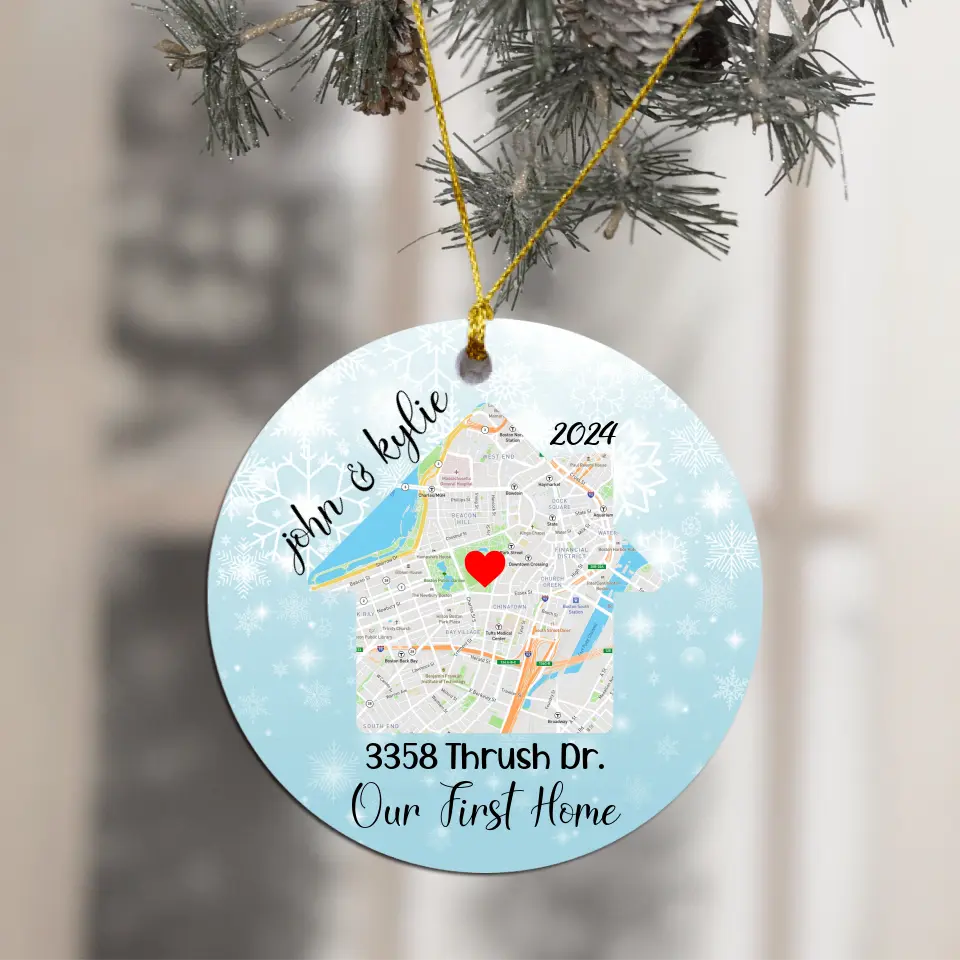 Our First Home - Best Gift Idea for Christmas - Personalized Orrnament