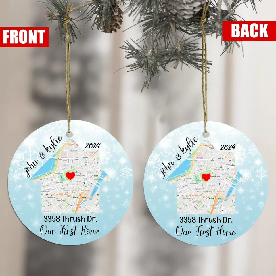 Our First Home - Best Gift Idea for Christmas - Personalized Orrnament