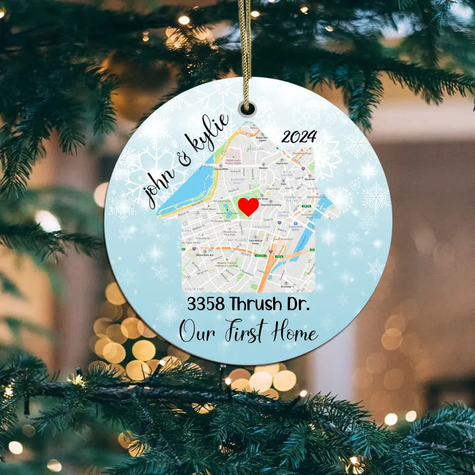 Our First Home - Best Gift Idea for Christmas - Personalized Orrnament