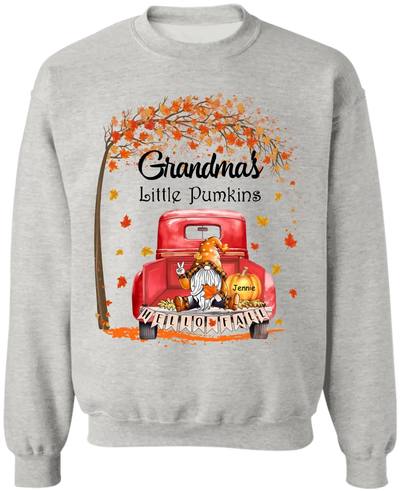 Grandma's Little Pumkins - Personalized T-Shirt, Gift For Fall, Gift For Grandma - TS131TL