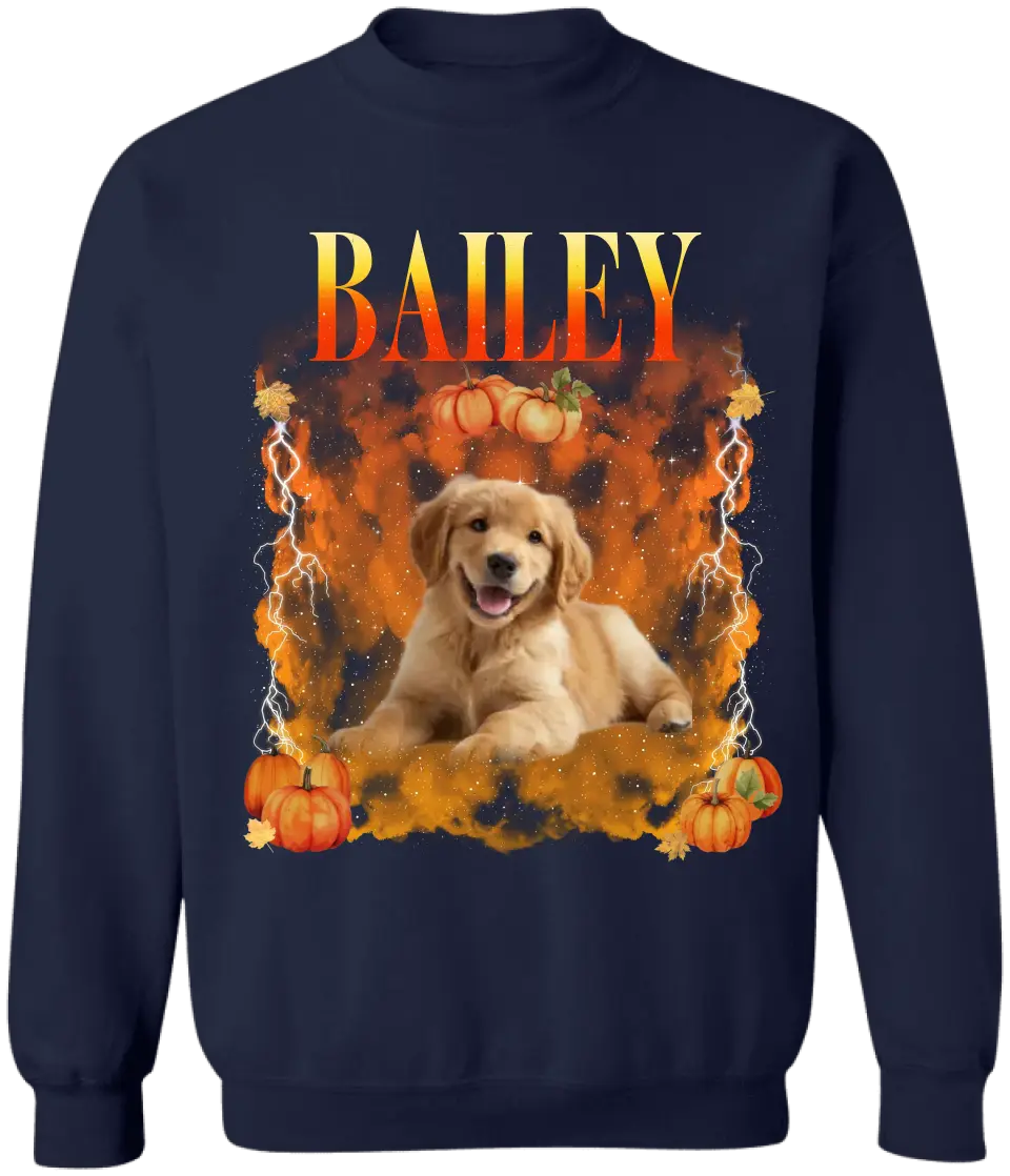 Fall Dog Bootleg - Personalized T-Shirt, Gift for Dog Lover, Fall Gift - TS47YV