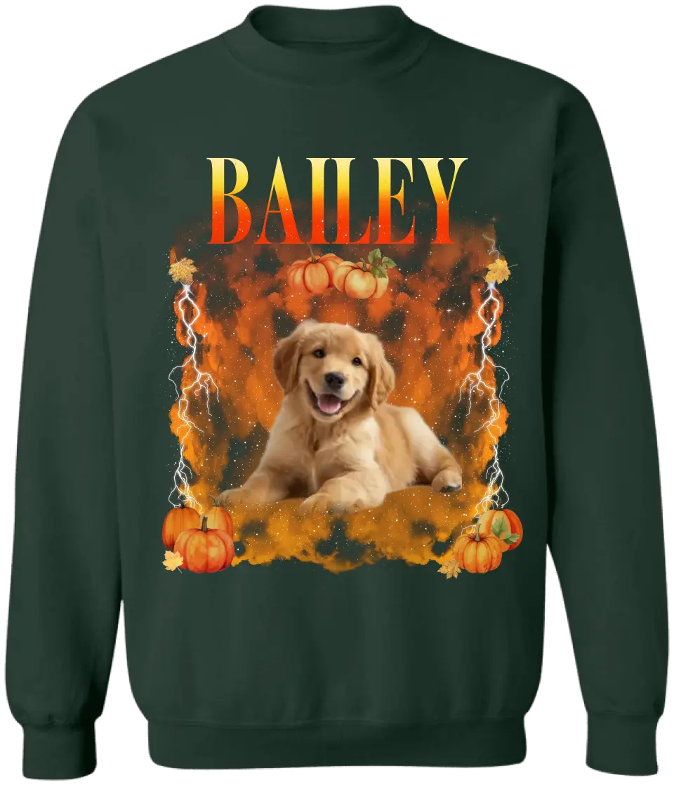 Fall Dog Bootleg - Personalized T-Shirt, Gift for Dog Lover, Fall Gift - TS47YV