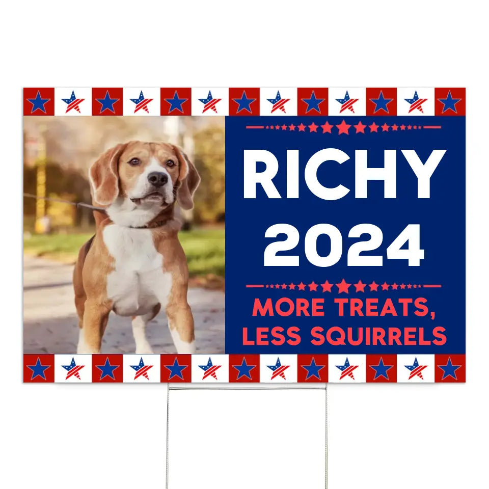 Vote Pet For President - Personalized Yard Sign, Funny Election Sign, Pet Political - YS81UP