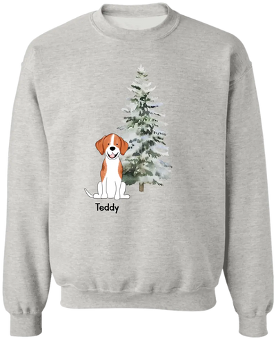Custom Dog Christmas Tree With Dogs - Personalized T-Shirt, Christmas T-shirt, Christmas For Dog - TS182TL