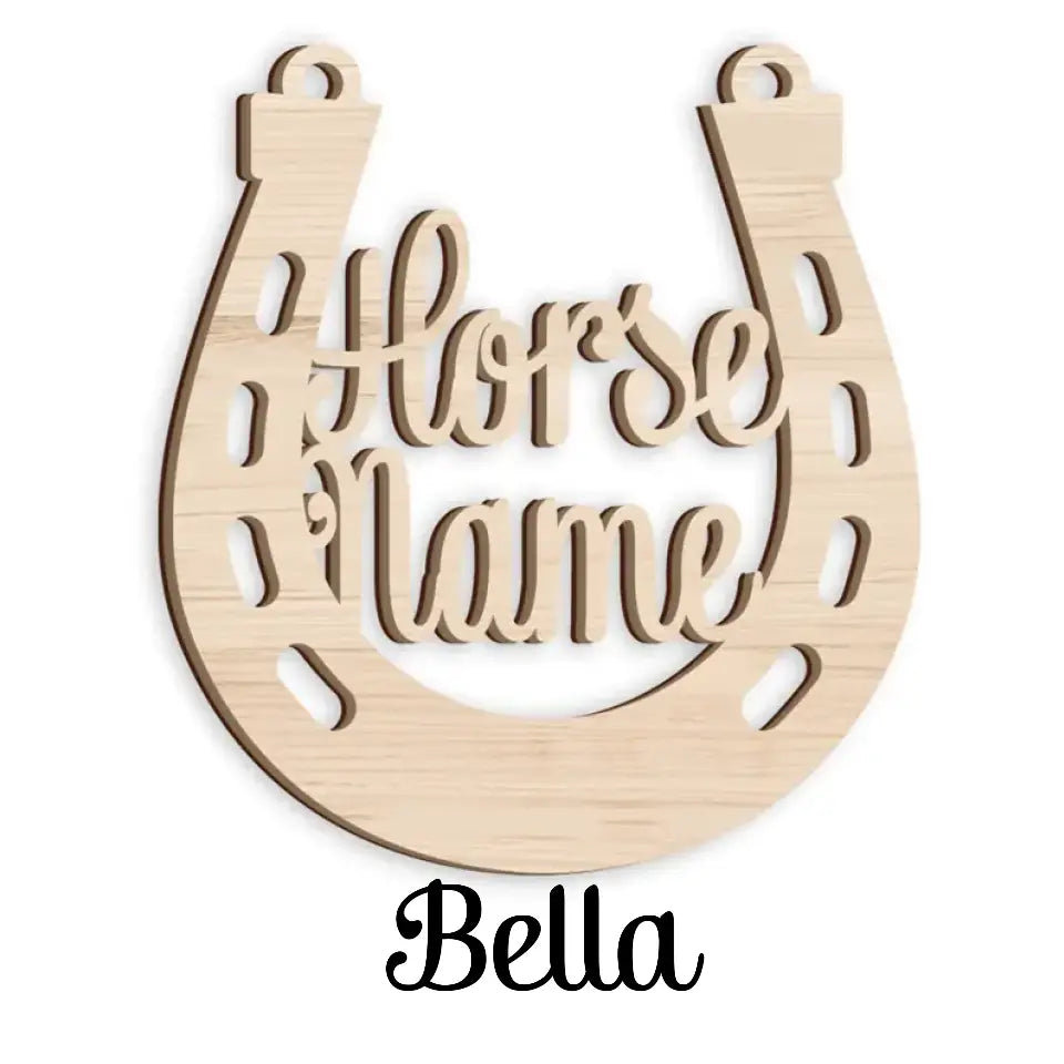 Personalized! Your Horse's Name On A Custom Christmas Ornament, Gift For Horse Lovers