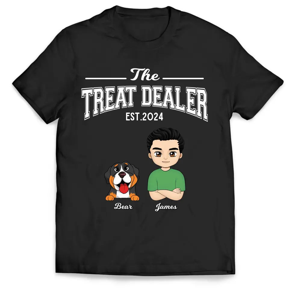 The Treat Dealer - Personalized T-Shirt, Gift For Pet Owner - TS67UP