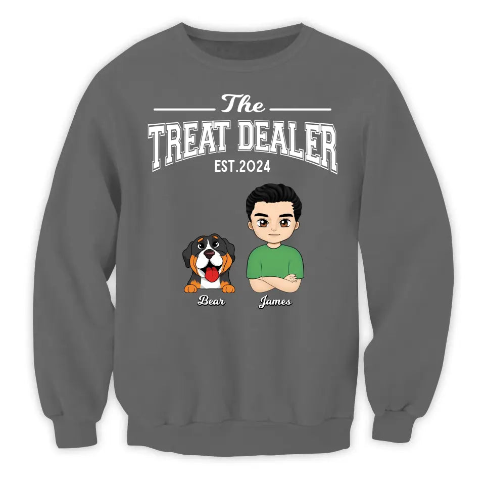 The Treat Dealer - Personalized T-Shirt, Gift For Pet Owner - TS67UP