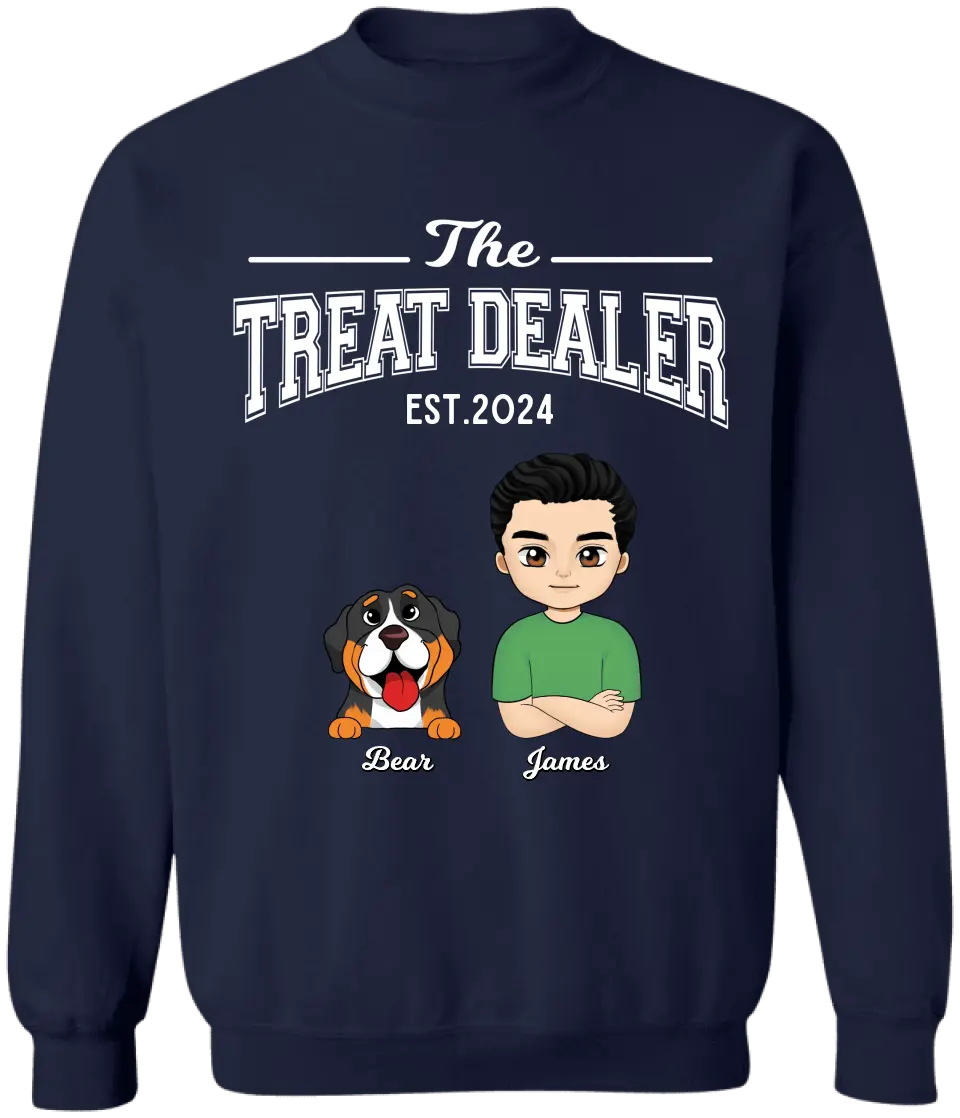 The Treat Dealer - Personalized T-Shirt, Gift For Pet Owner - TS67UP