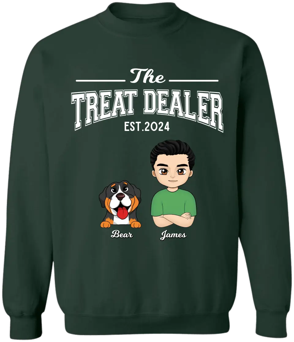 The Treat Dealer - Personalized T-Shirt, Gift For Pet Owner - TS67UP