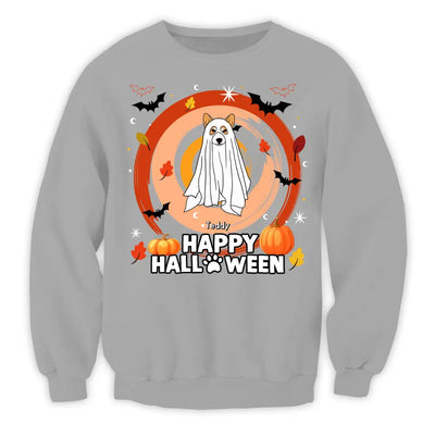 Happy Halloween Ghost Dog - Personalized T-Shirt, Halloween Gift For Dog Lover - TS189TL