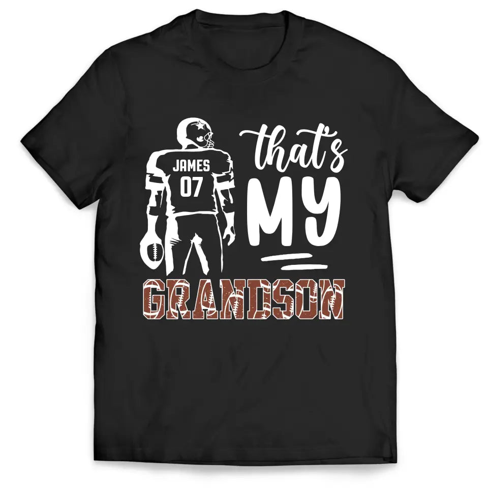 That&#39;s My Grandson - Personalized T-Shirt, Sport Gift  - TS93YV