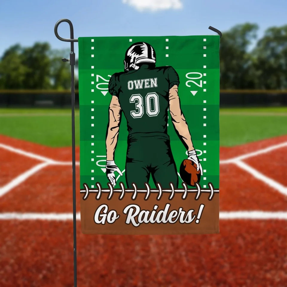 Custom Football Fan - Personalized Garden Flag, Football Gift - GF107YV