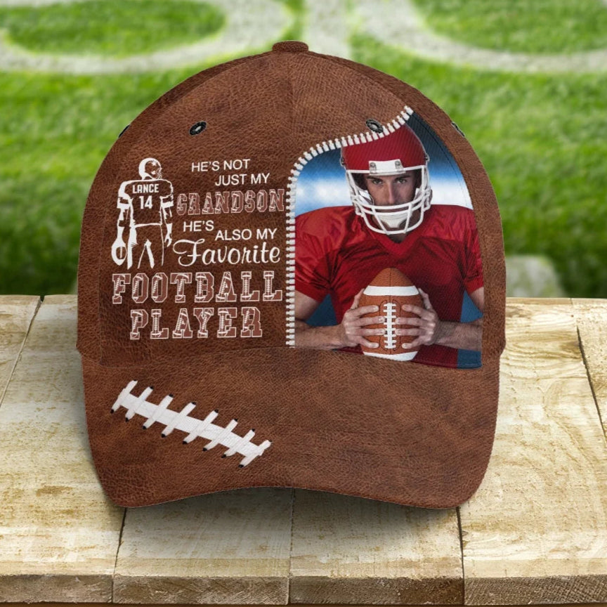 He's Not Just My Grandson He's Favorite Player - Personalized Classic Cap - C95YV