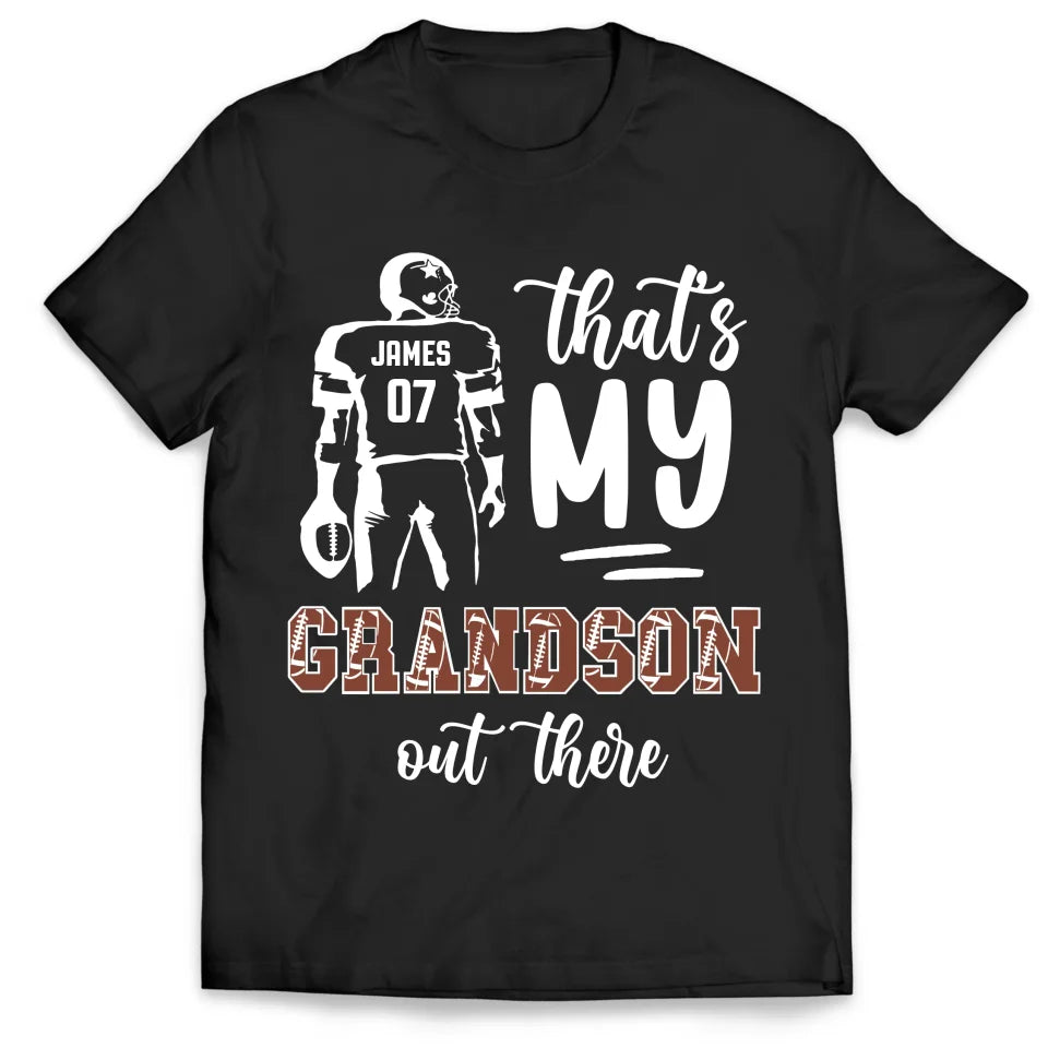 That's My Grandson Out There - Personalized T-Shirt, Sports Fan Gift - TS94YV