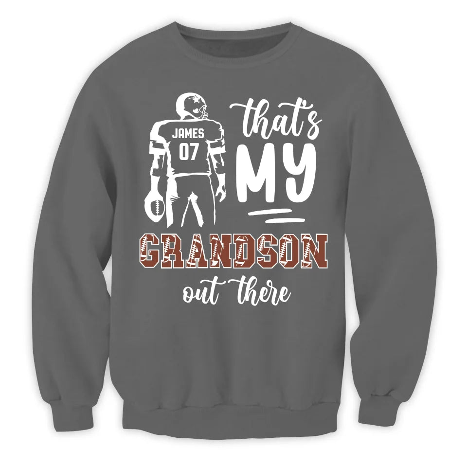 That's My Grandson Out There - Personalized T-Shirt, Sports Fan Gift - TS94YV