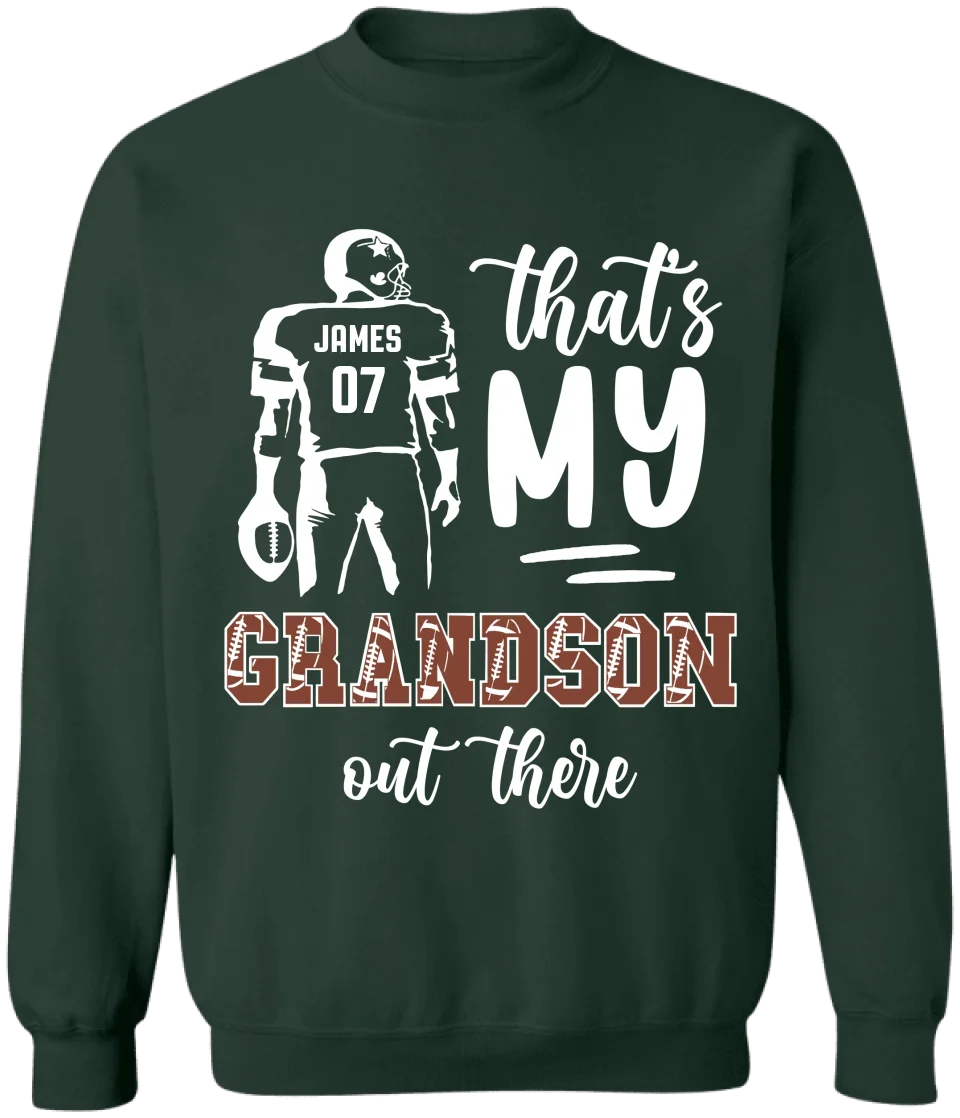 That's My Grandson Out There - Personalized T-Shirt, Sports Fan Gift - TS94YV