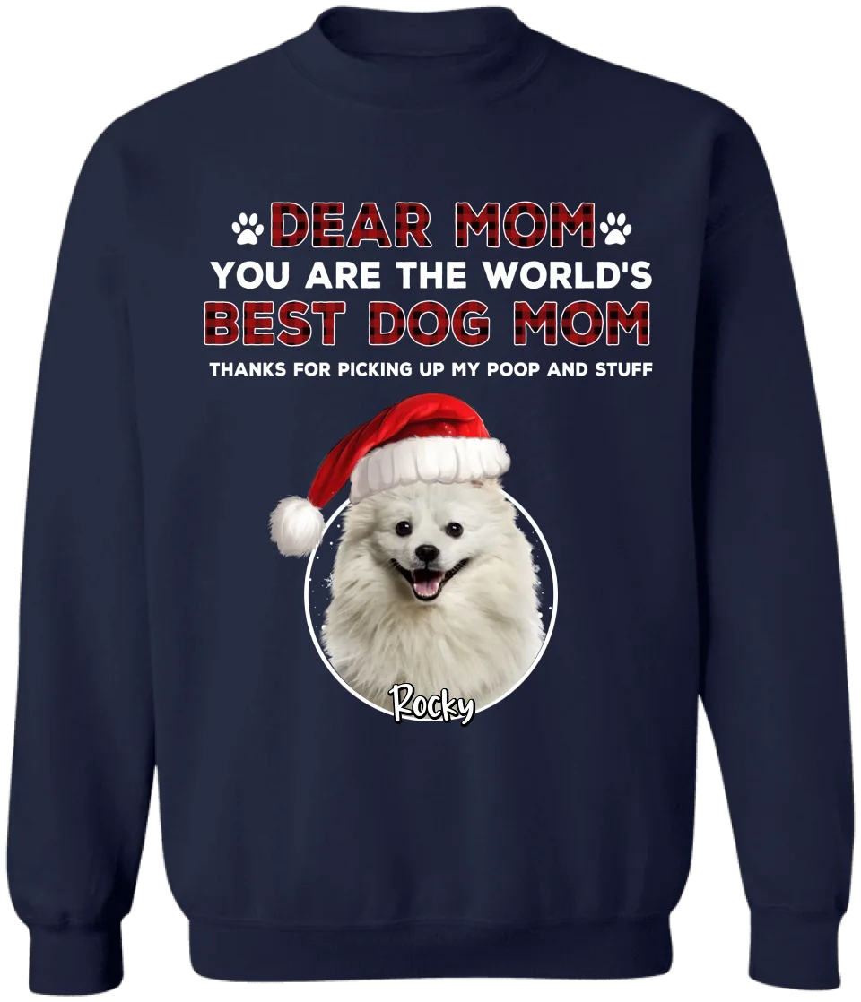 Dear Dad/ Mom You Are The World's Best Dog Dad/ Best Dog Mom - Personalized T-Shirt, Gift For Dog Lover - TS197TL