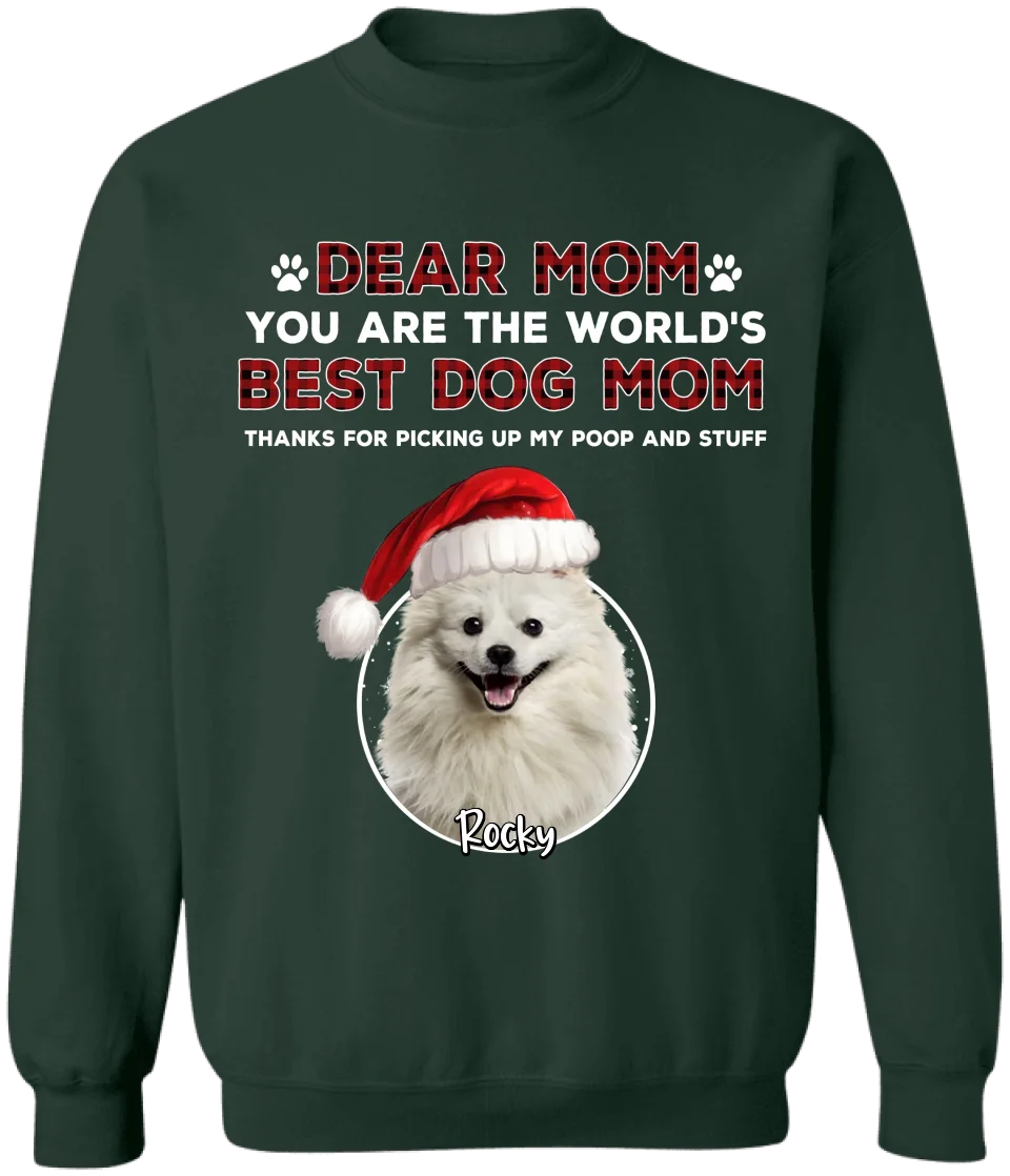 Dear Dad/ Mom You Are The World's Best Dog Dad/ Best Dog Mom - Personalized T-Shirt, Gift For Dog Lover - TS197TL