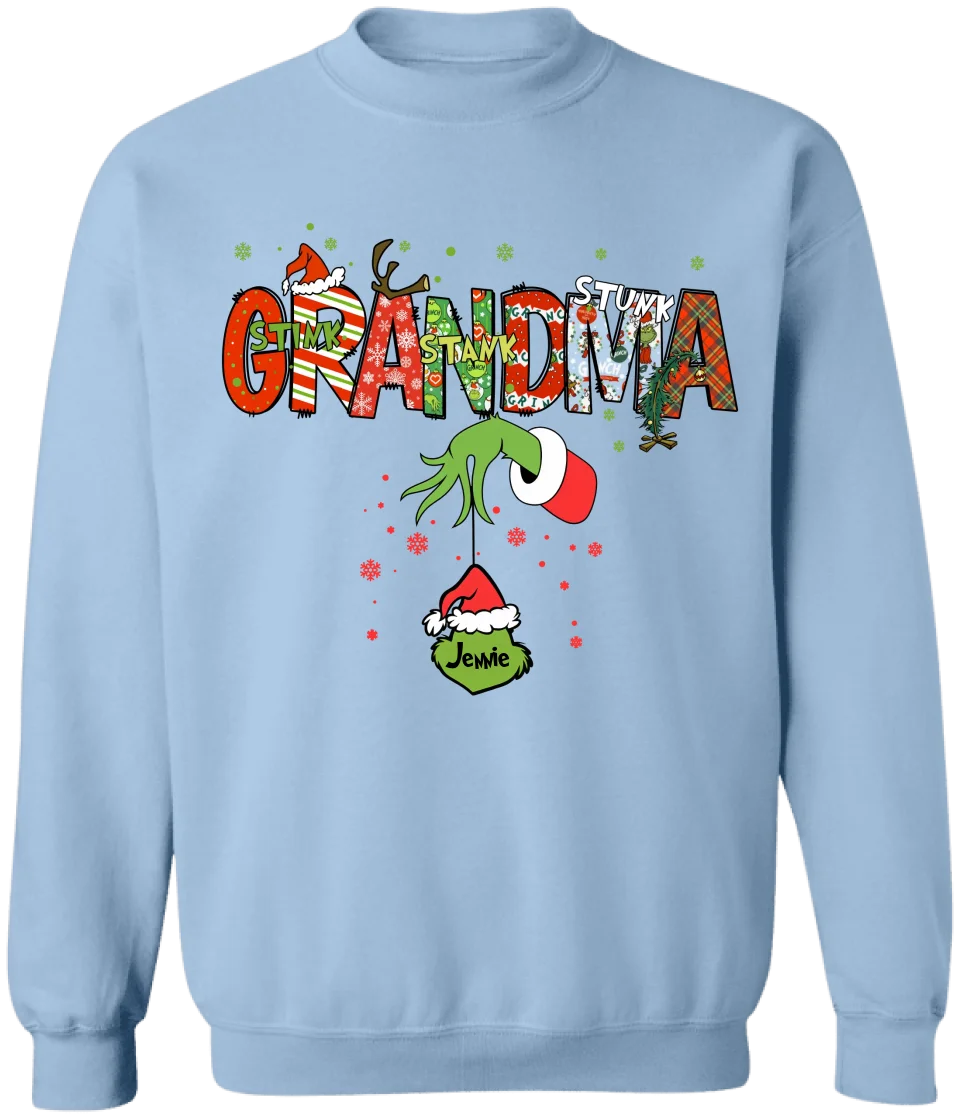 Stink Stank Stunk - Personalized T-Shirt, Christmas Shirt, Gift For Mom/Grandma/Nana - TS188TL