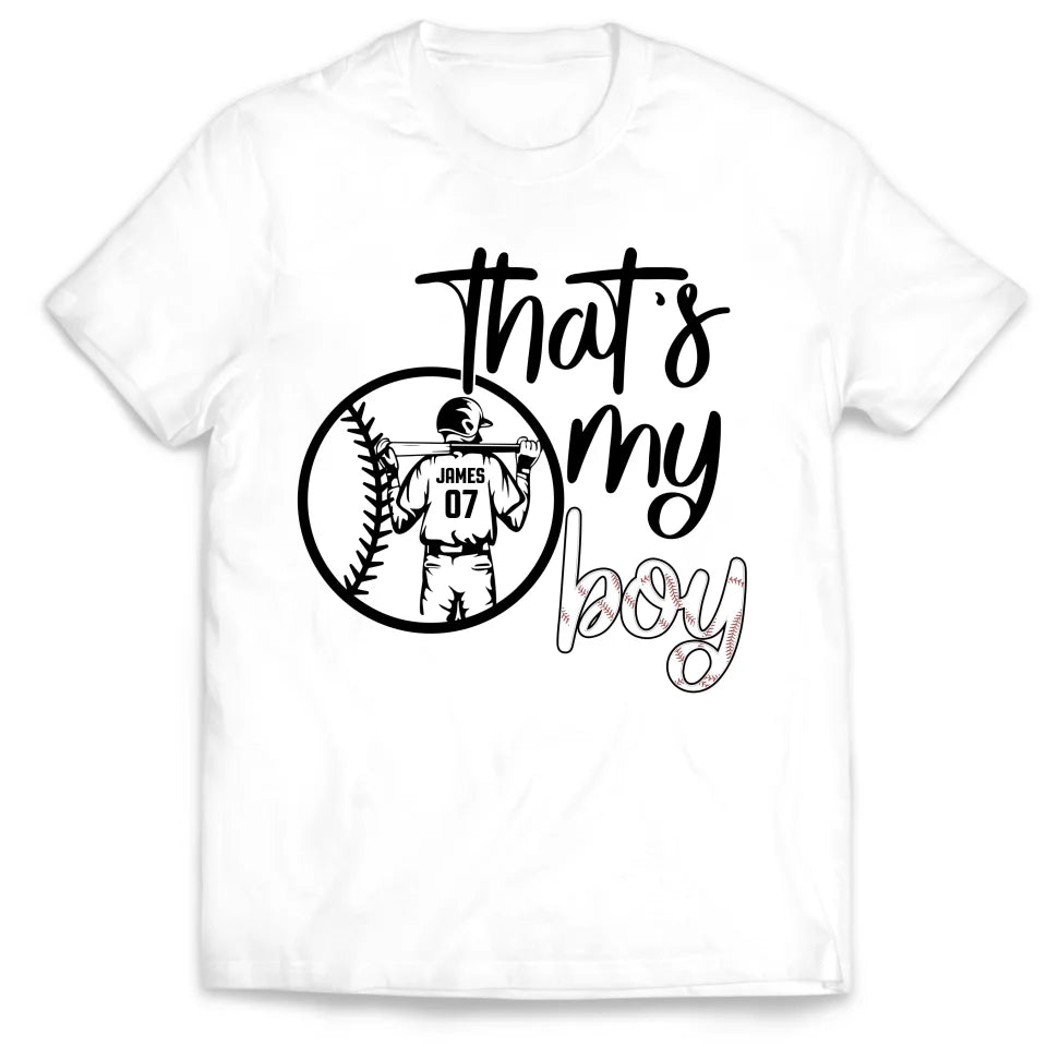 That&#39;s My Boy - Personalized T-Shirt, Sports Fan Gift - TS109YV