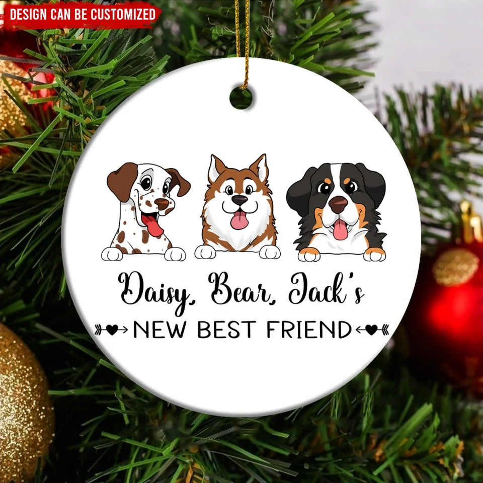 New Best Friend - Personalized Ornament, Christmas Gift, Gift for Pet Lover - ORN343TL