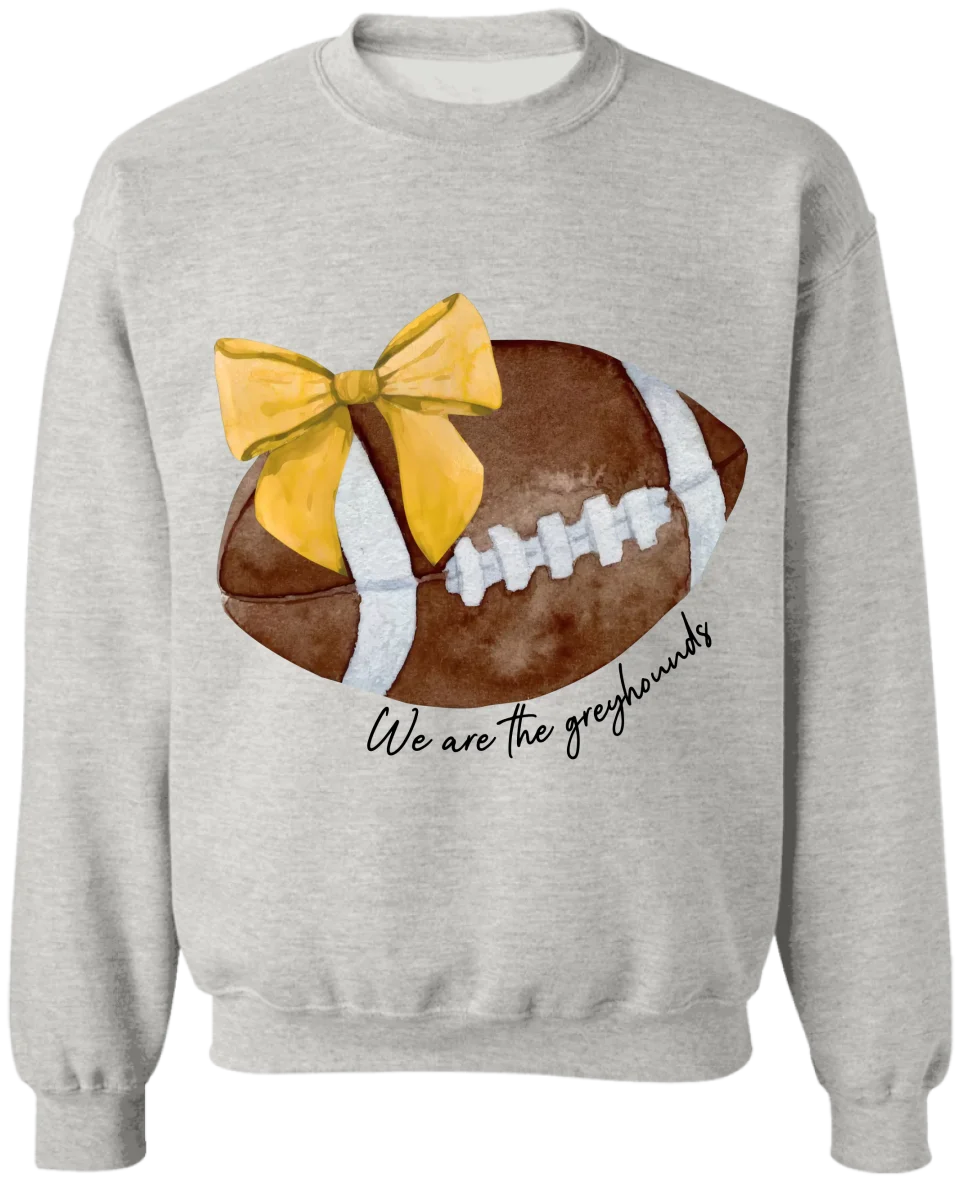 Cute Football Mom With Bows - Personalized T-Shirt, Gift For Football Mom, Cheer Mascot Shirt - TS260AN