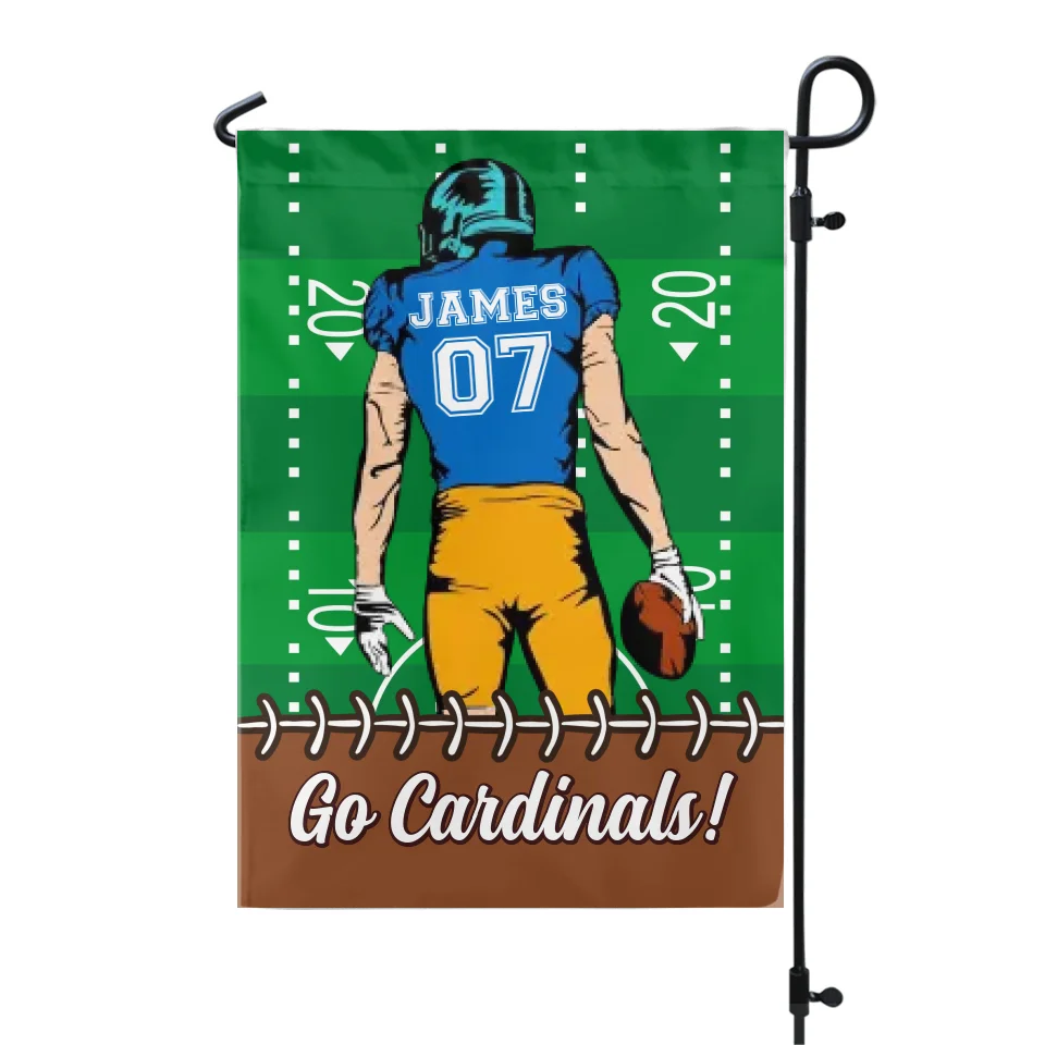 Custom Football Fan - Personalized Garden Flag, Football Gift - GF107YV