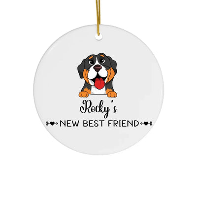 New Best Friend - Personalized Ornament, Christmas Gift, Gift for Pet Lover - ORN343TL