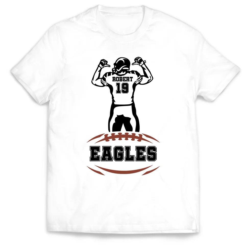 Custom Football Team Name - Personalized T-shirt - TS143Y