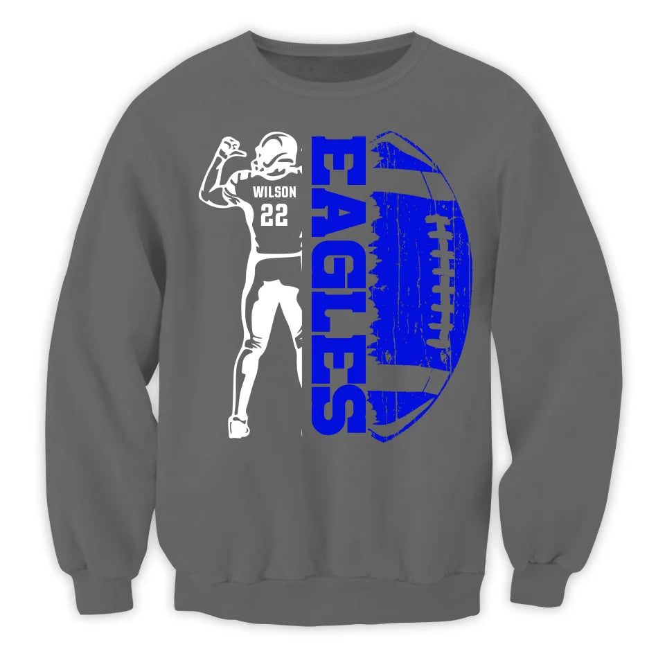 Custom Football Player - Personalized T-shirt, Gift for Football Fans - TS144YV