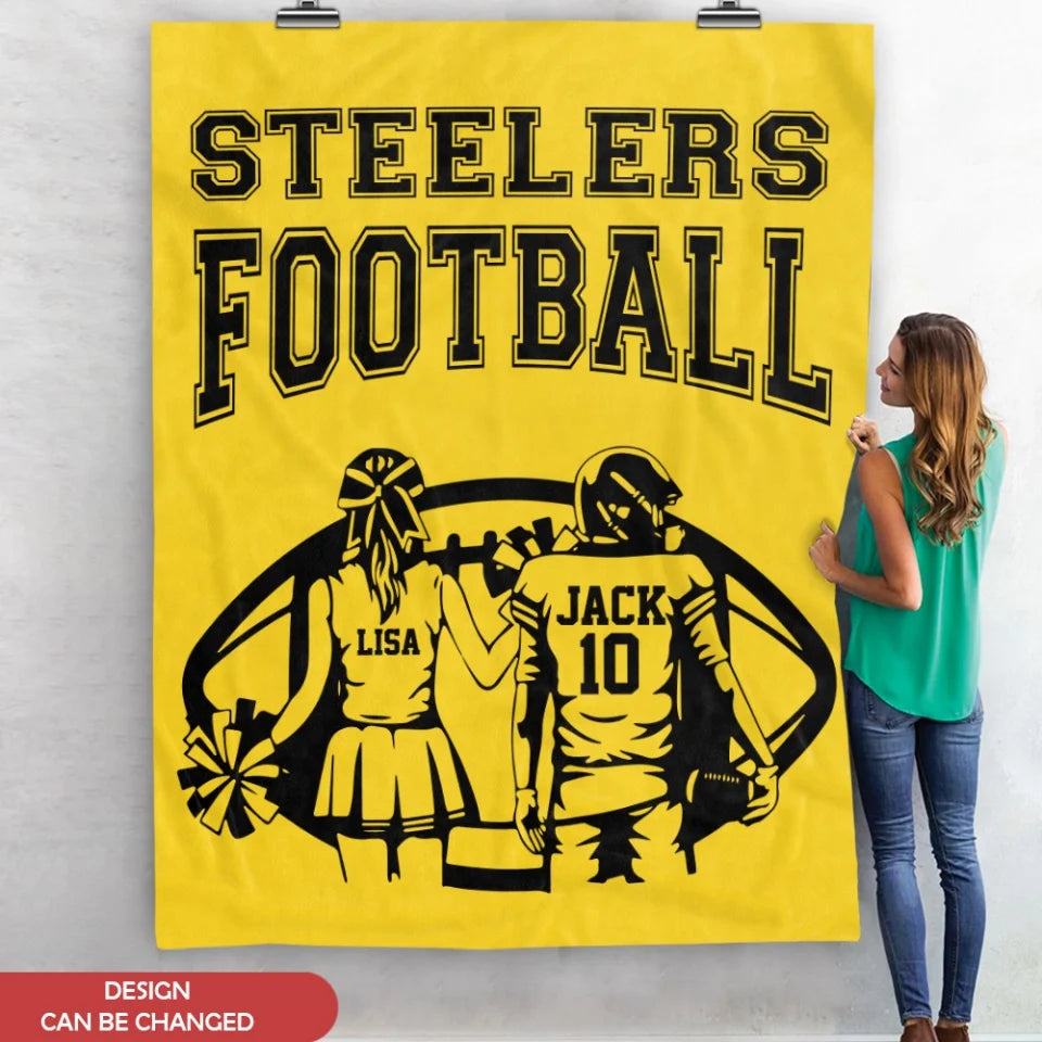 Football Team - Personalized Blanket - Football Player Gift - BL149YV