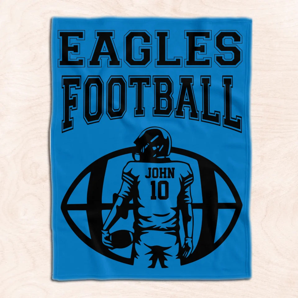 Football Team - Personalized Blanket - Football Player Gift - BL149YV