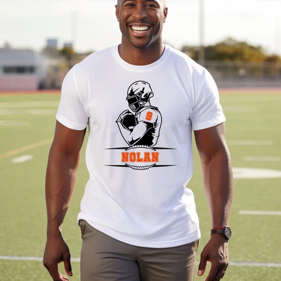 Football Player - Personalized T-Shirt - Football Mom Tee - TS156YV