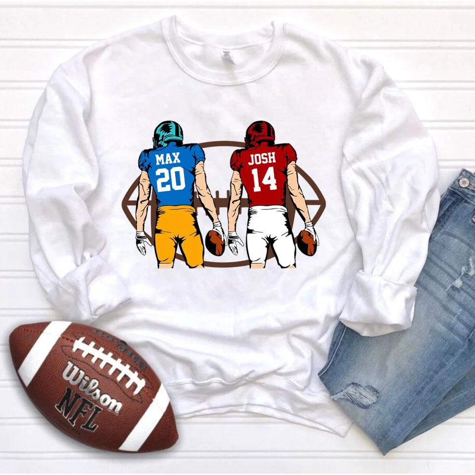 Two Football Players - Personalized T-Shirt, Gift For Football Lovers, Football Fan