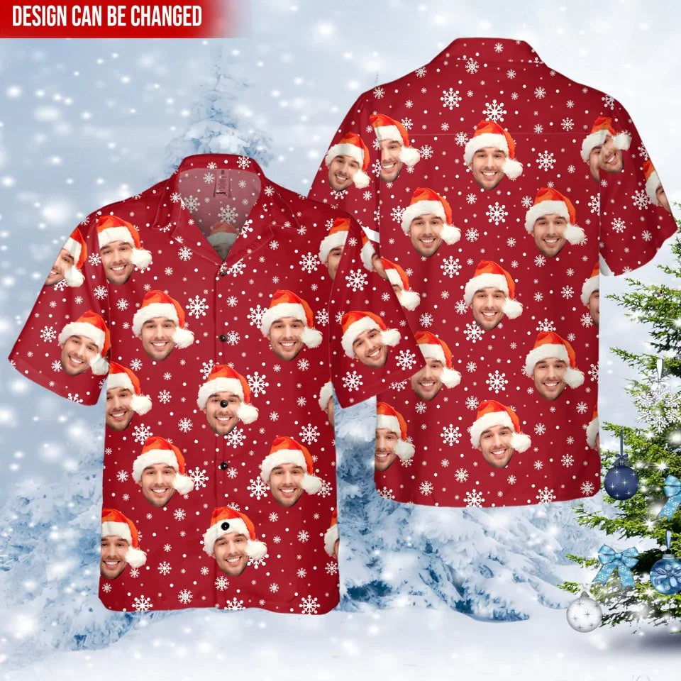 Custom Photo Family Christmas - Personalized Hawaiian Shirt, Christmas Gift For Family - HS357TL