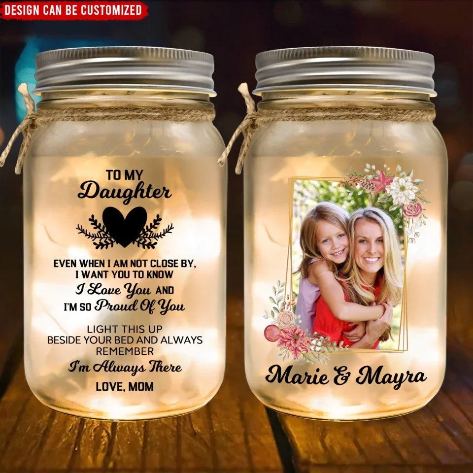 I'm So Proud Of You - Personalized Mason Jar Light, Gift For Daughter - MJL151UP