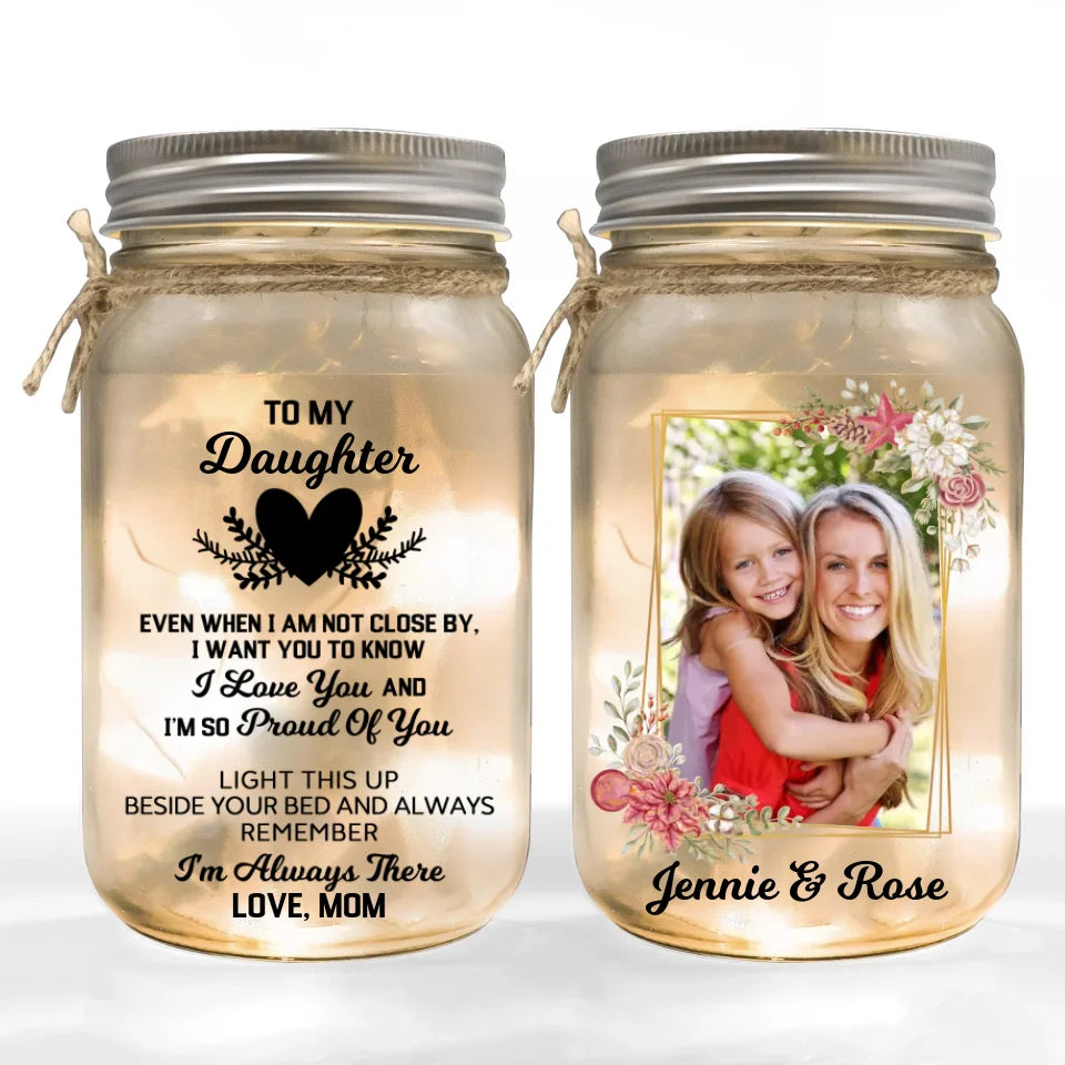 I&#39;m So Proud Of You - Personalized Mason Jar Light, Gift For Daughter - MJL151UP