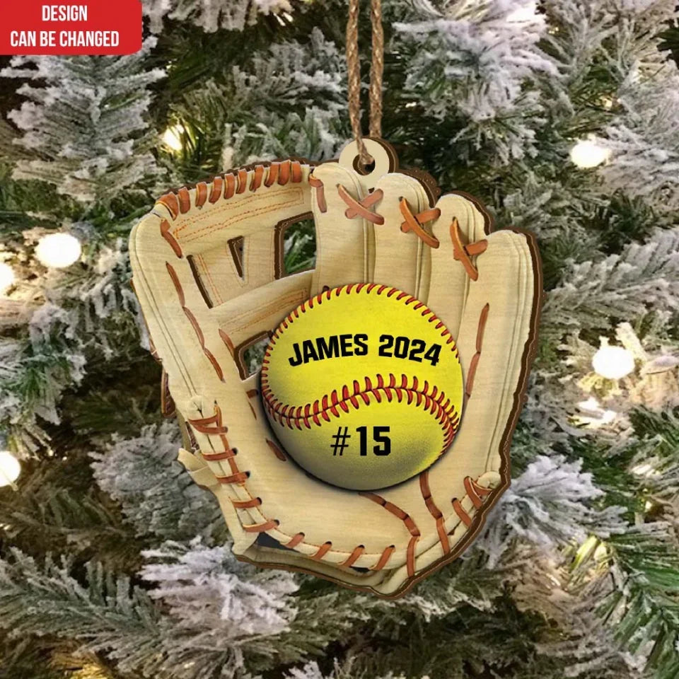 Softball Baseball Christmas - Personalized Wooden Ornament, Baseball Softball Gift , christmas ornament, christmas ornaments, christmas decoration, christmas decor, christmas ornaments, christmas decor, valentines decor,ornament, personalized ornament,xmas,, christmas gift, happy christmas day,ornament, personalized ornament