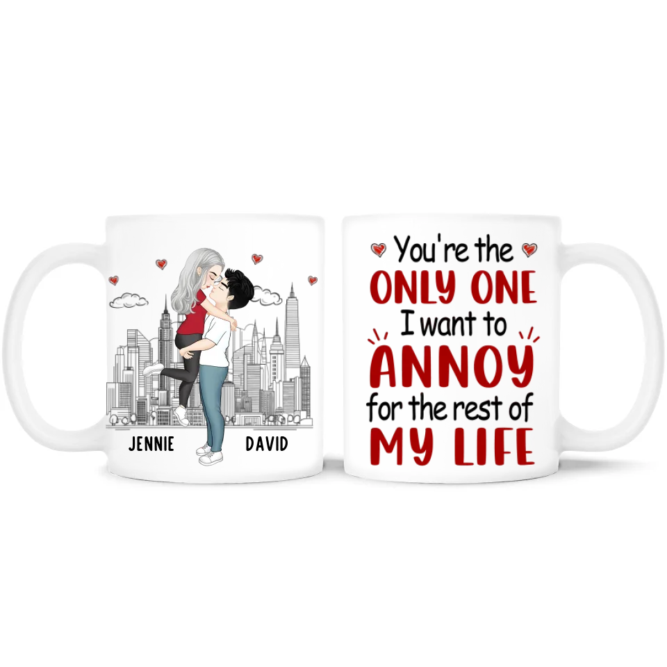 You Are The One I Want To Annoy - Personalized Mug, Gift For Couple, Husband & Wife - M155UP