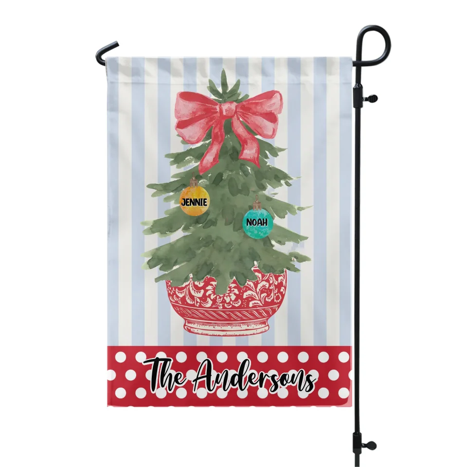 Christmas Tree - Personalized Garden Flag, Christmas Family Gift, Holiday Home Decor - GF322YV