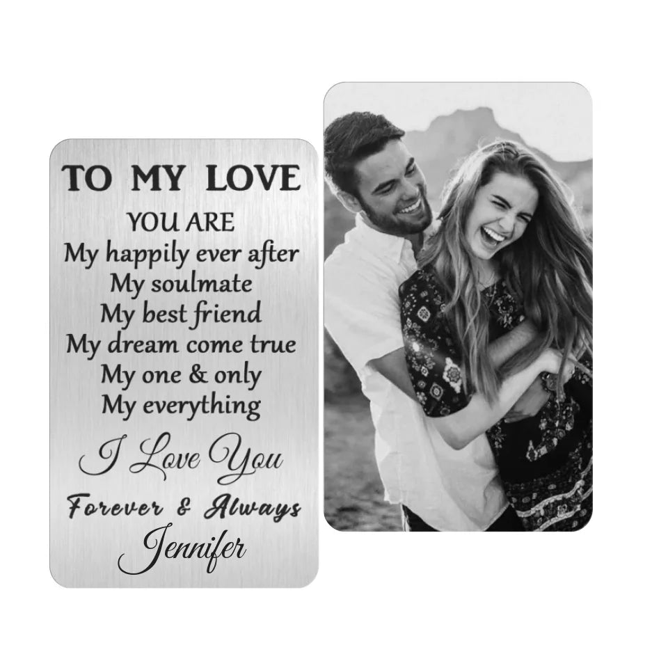 You Are My Everything - Personalized Metal Wallet Card, Gift For Couple/Husband And Wife, Anniversary Gift - MC167UP