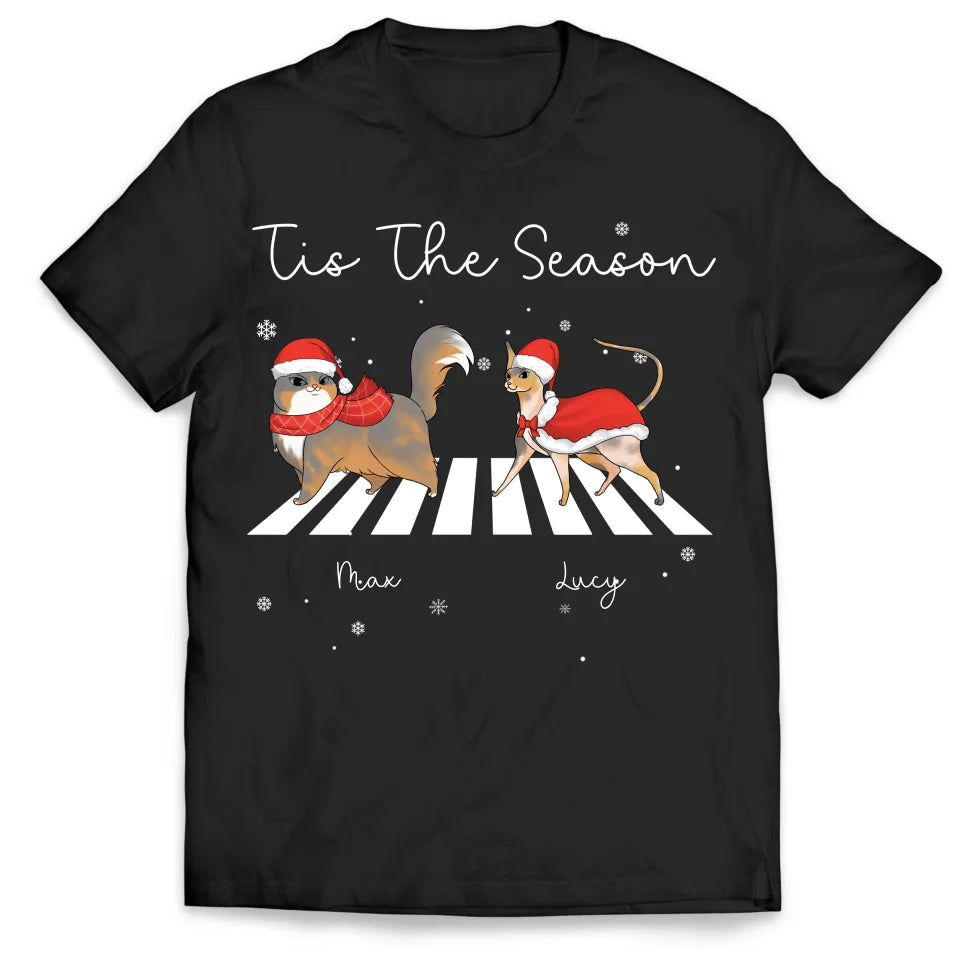 Tis The Season To Be Jolly - Personalized T-Shirt, Gift For Cat Lover - TS171UP