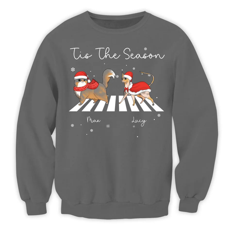 Tis The Season To Be Jolly - Personalized T-Shirt, Gift For Cat Lover - TS171UP