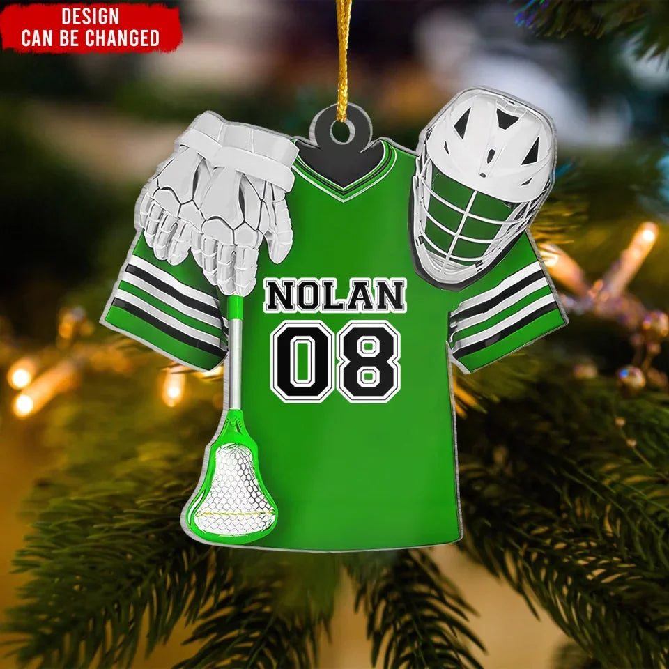 Lacrosse Jersey - Personalized Acrylic Ornament, Lacrosse Lover Gift, Custom Lacrosse Ornament , christmas ornament, christmas ornaments, christmas decoration, christmas decor, christmas ornaments, christmas decor, valentines decor,ornament, personalized ornament,xmas,, christmas gift, happy christmas day,ornament, personalized ornament