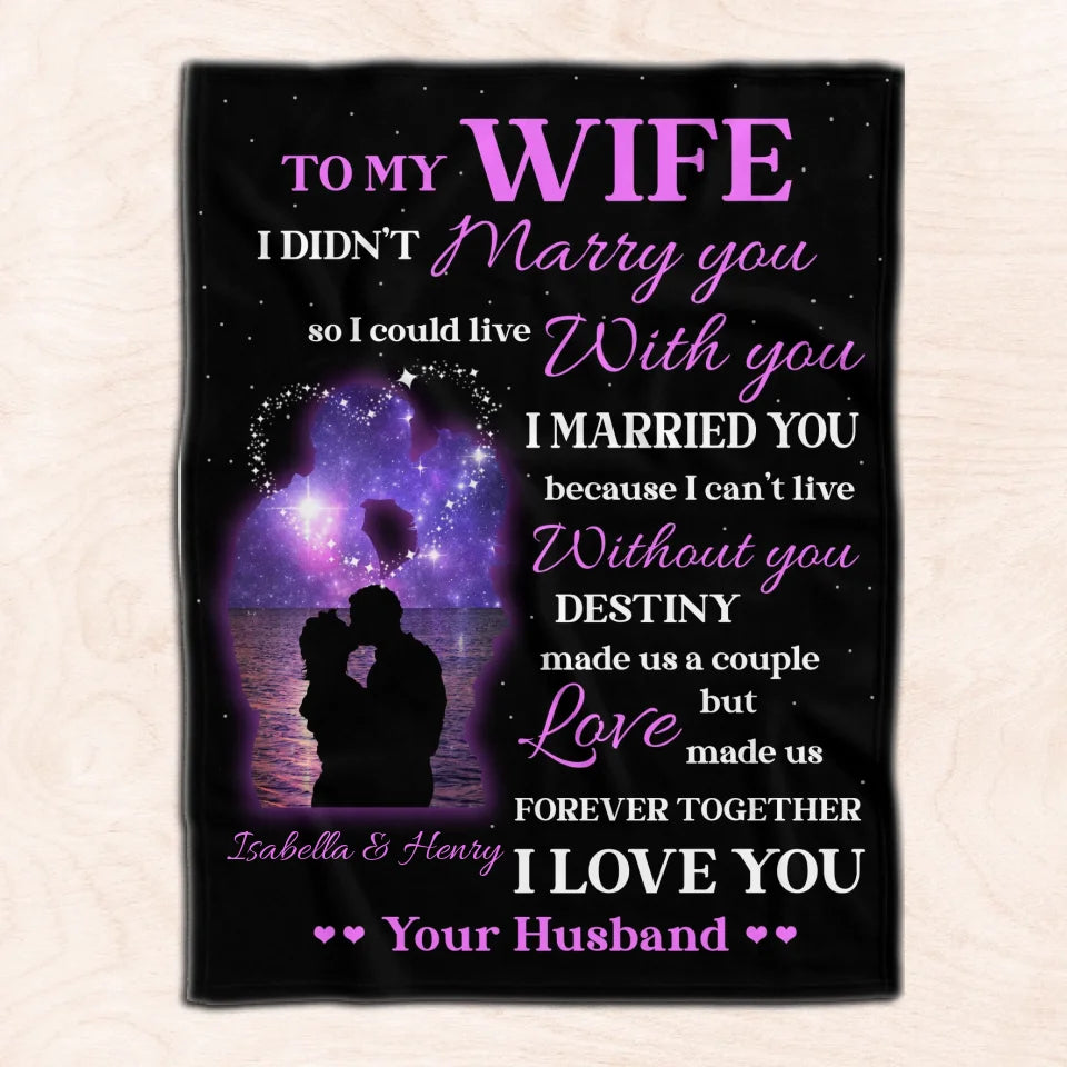 To My Wife - Personalized Blanket, Gift for Wife, Anniversary Gift - BL420YV